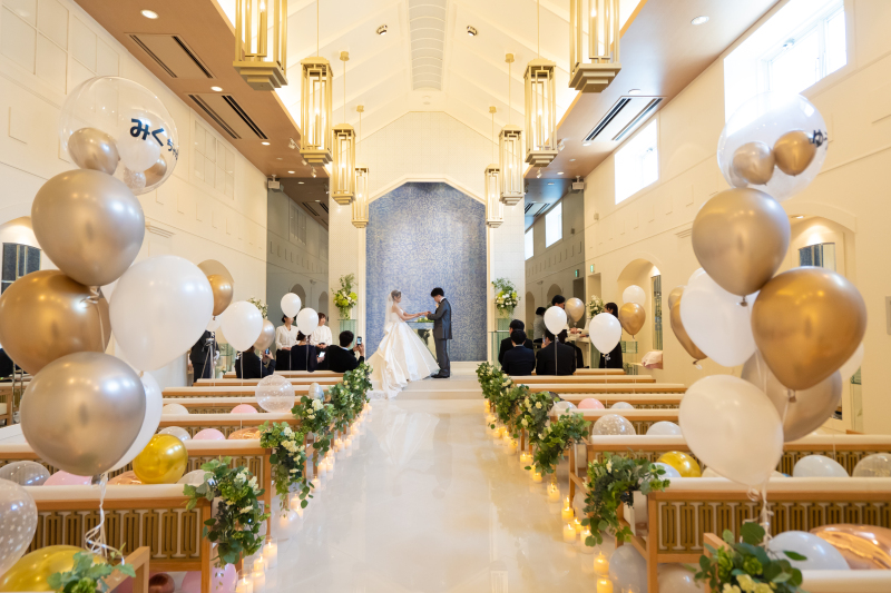 家族の皆からのサプライズのバルーンコーディネート