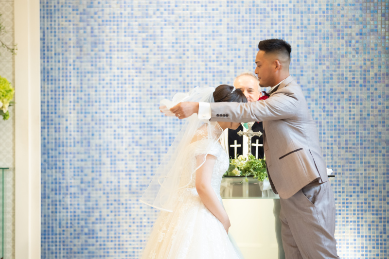 ウェディングキスのセレモニー