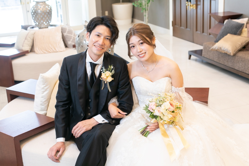 二人らしくリラックスして撮影を♪