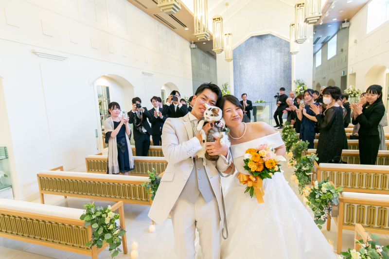 クラブドゥクレール迎賓館_ペットと一緒に撮影できる