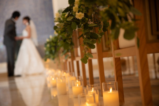 撮影用チャペルキャンドルのレンタル