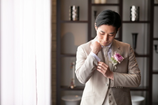 新郎ヘアセット