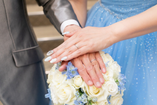 結婚指輪の撮影