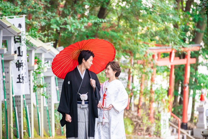 【人気撮影スポット】★会場から10分♪白山神社での和装ロケーション撮影★
