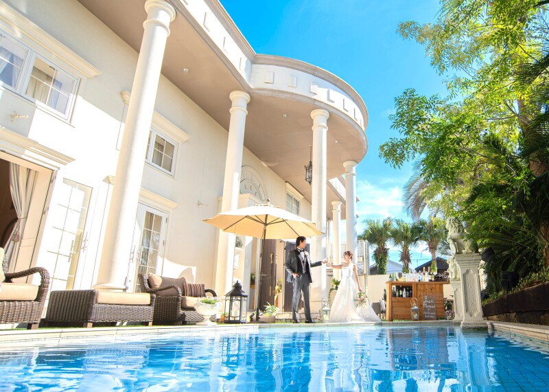 【撮影シーンが充実!】貸切ゲストハウスの挙式ストーリーフォト 80分貸切撮影プラン。専属カメラマンにて撮影!