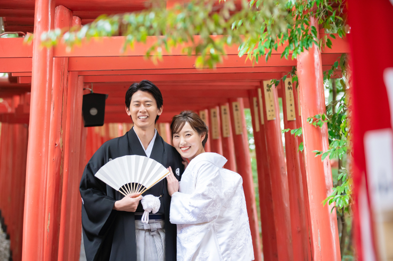 【神社内人気のパワースポット】★男女・夫婦の契りの深い連理木で撮影*会場から10分♪和装ロケーション撮影★