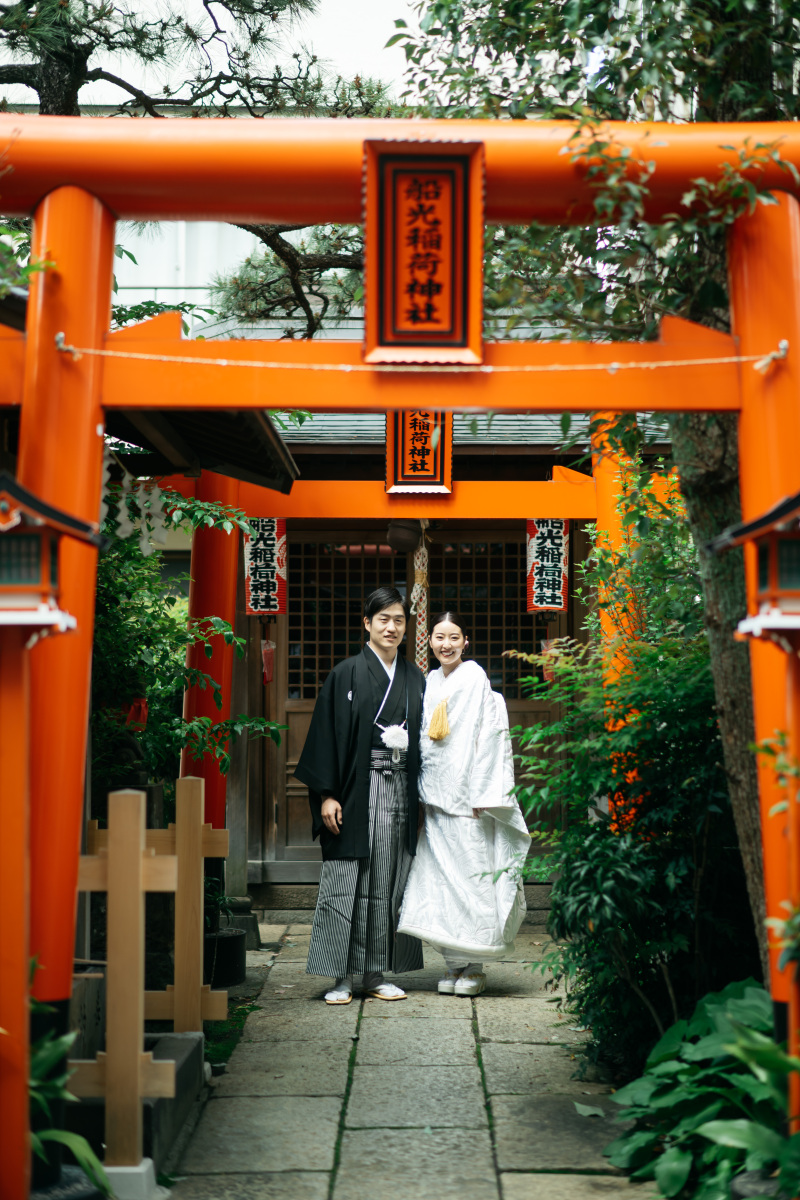 12:50 稲荷神社でのロケーション撮影