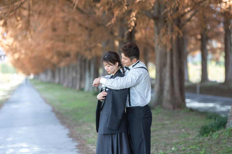 愛が伝わるジャケット羽織りシーン★