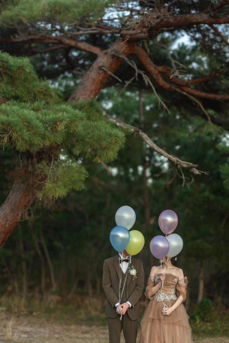 風船でお茶目なカット。