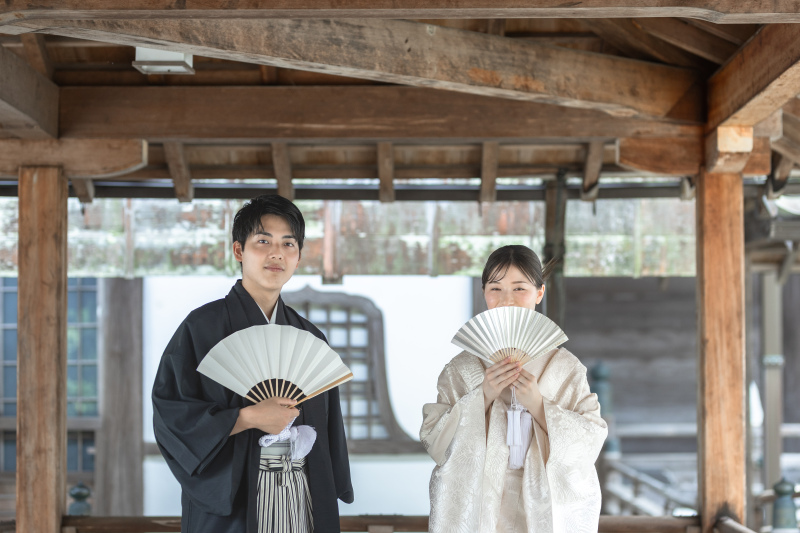 客殿のご回廊にて。