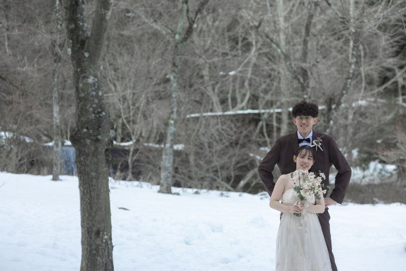 まずは雪の撮影から。