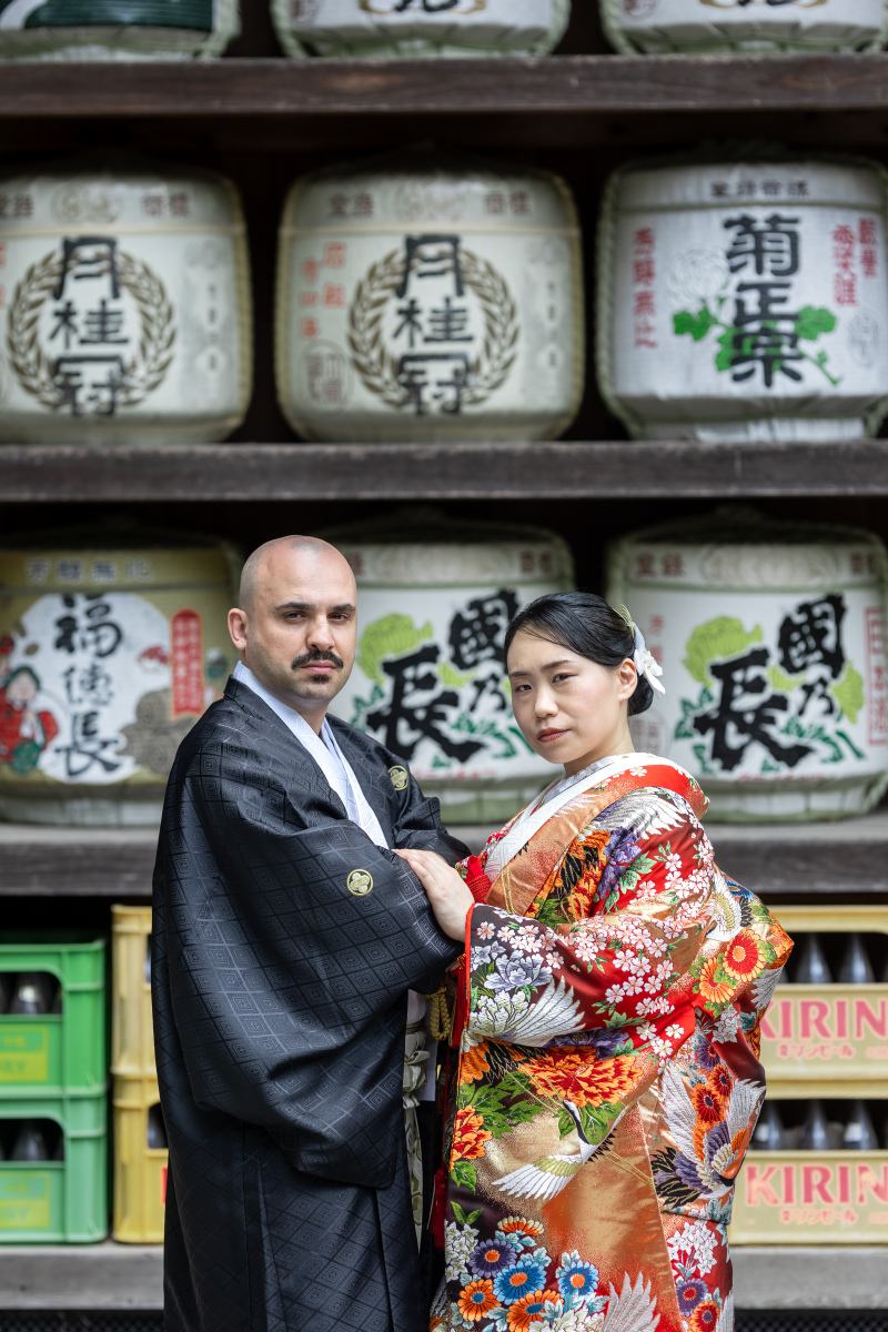 似合いすぎるお神酒前。