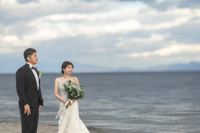 ドレスをチェンジして琵琶湖へ★