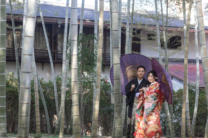 和傘の色を変えて・・・・。