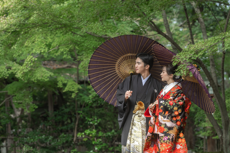 和傘重ねもスタイリッシュに。