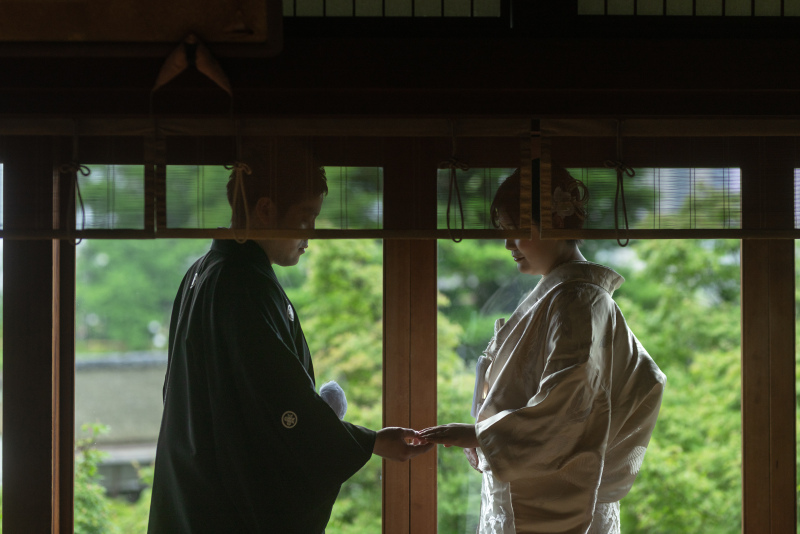 和装は雨でしたが。