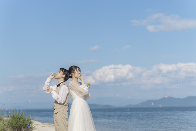 恒例の？シャボン玉タイム。