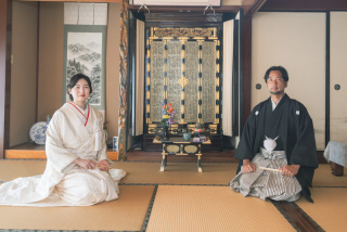 お家発ちでロケーション撮影をされた素敵なお二人