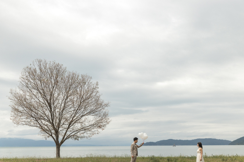 風船のカットはこの風景と。