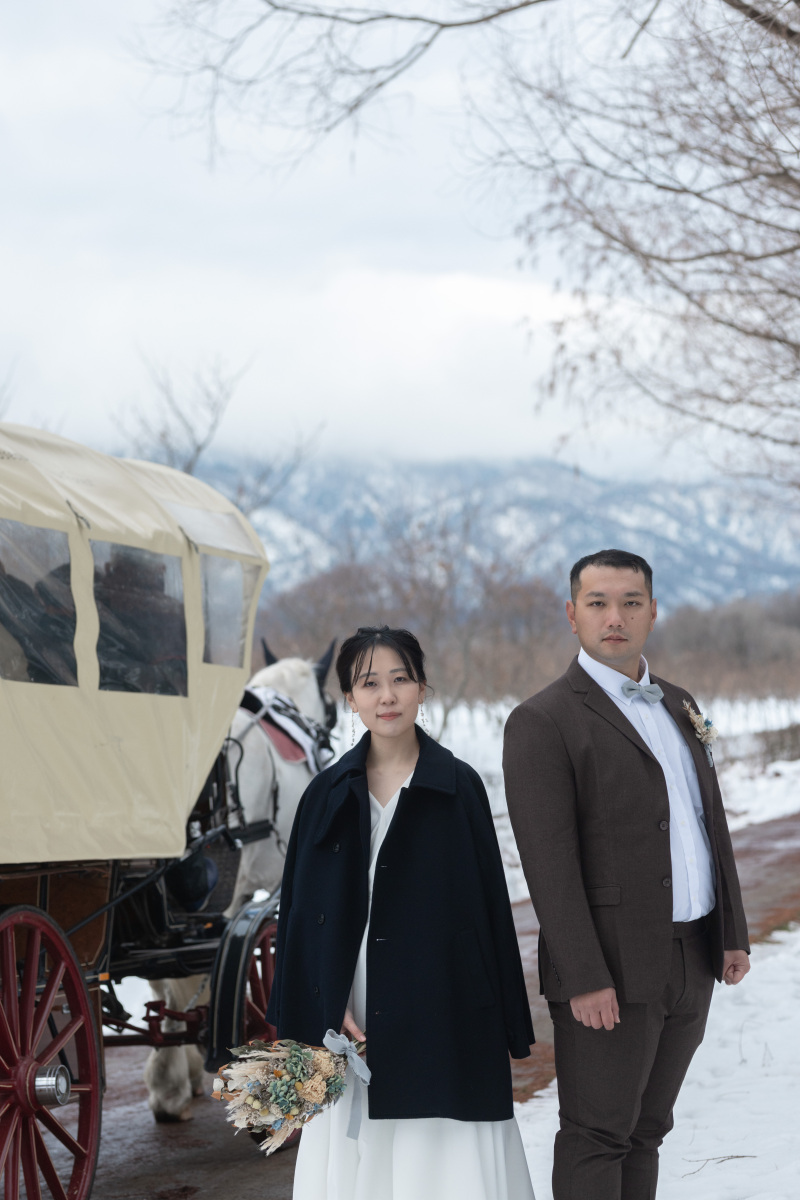 ラッキーな馬車も通って。。。