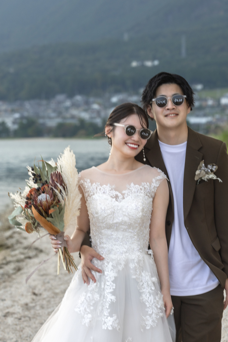 サングラスがキュート。