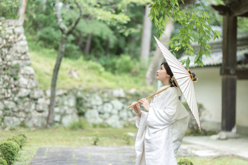 花嫁様の気高い美しさ。