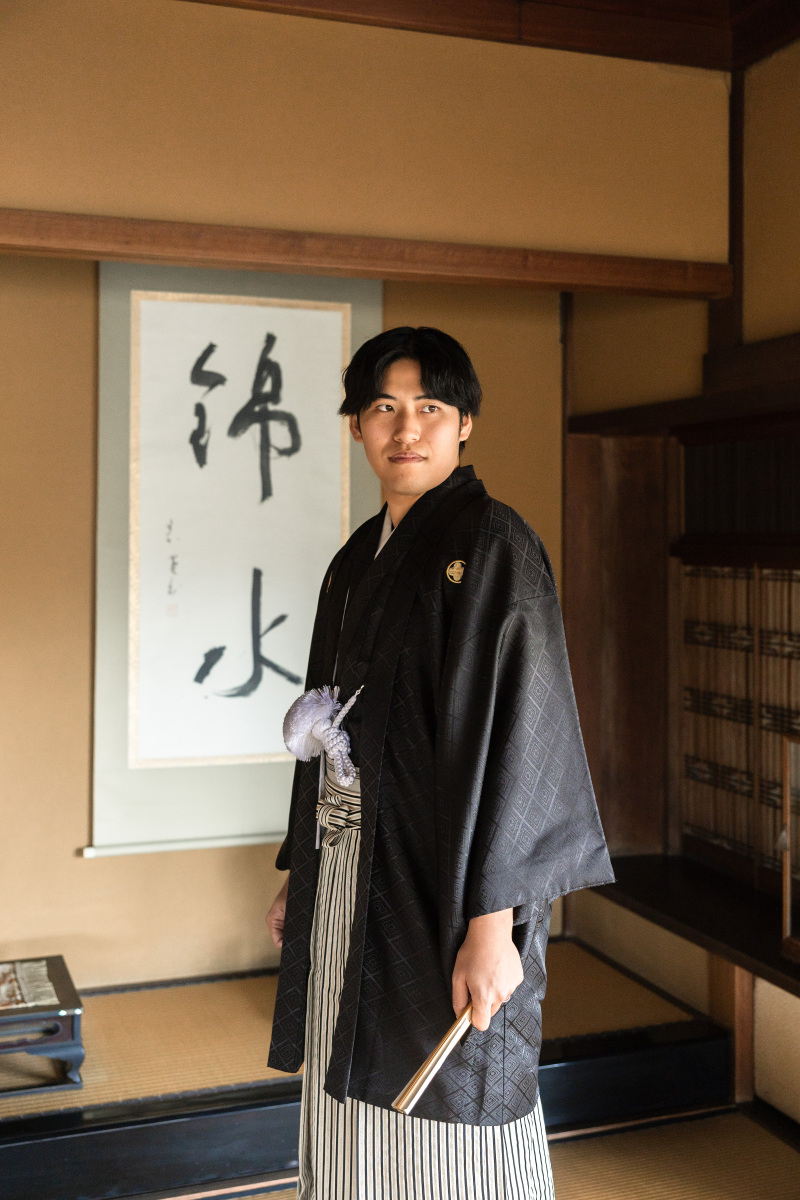 新郎様のソロカットもかっこよく。