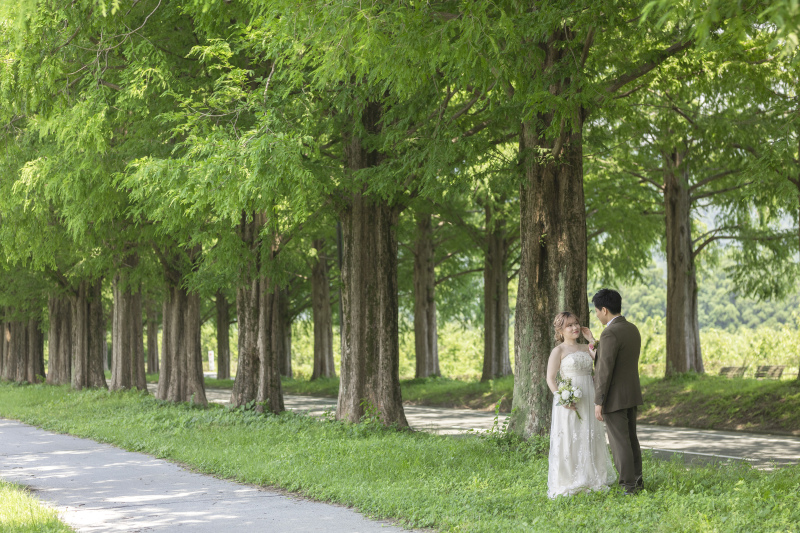 引きのカットで景色も存分に★