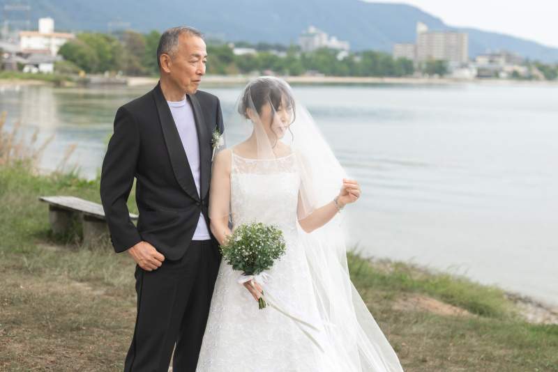 そのあとはベール撮影へ。