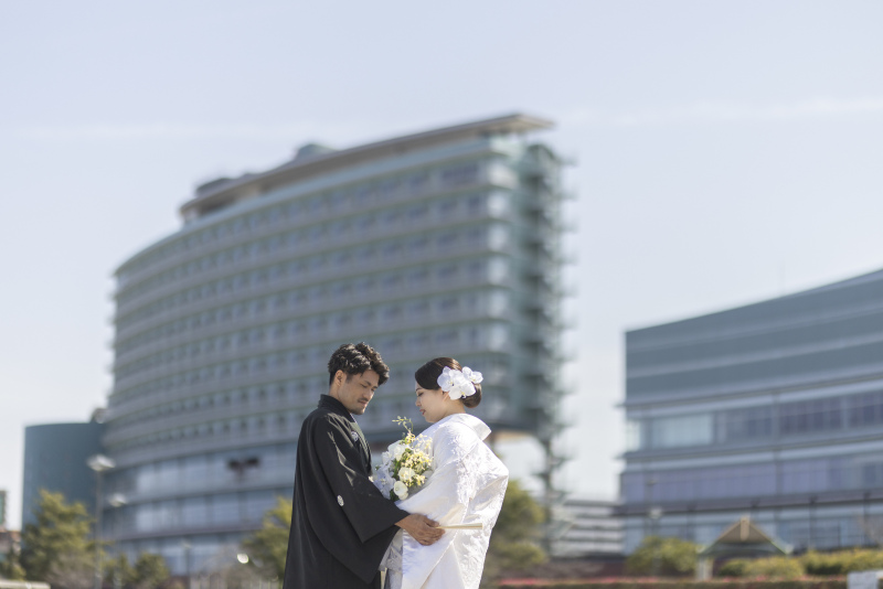 琵琶湖ホテルもアーカスも素敵な背景に。