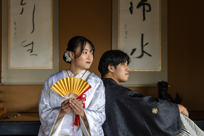 二人並んでのお正座もいいですが。