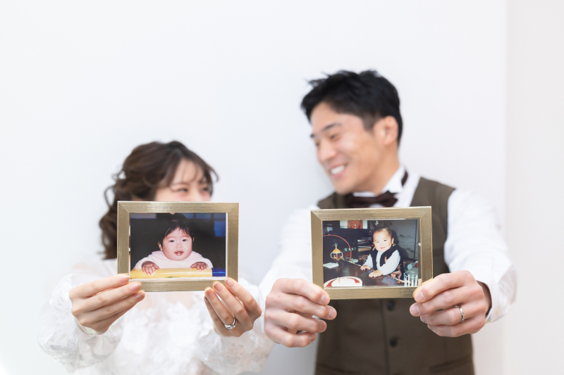 赤ちゃんの頃の写真と一緒に★