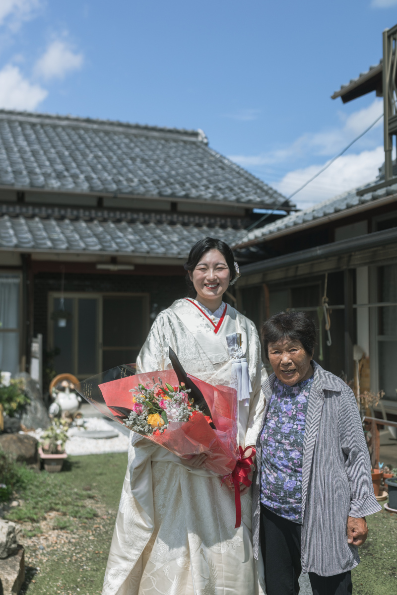 花束をご用意いただきました。