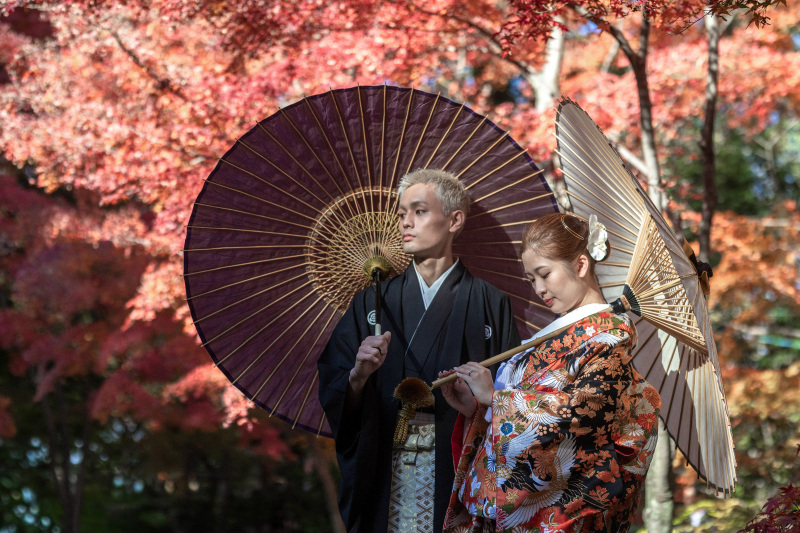 和傘のバランスも。
