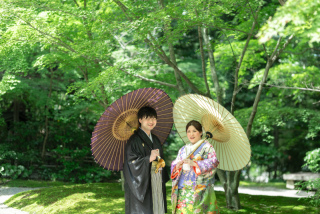 和装2着と琵琶湖ロケを楽しんだかわいいお二人。