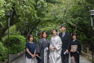 素敵なお二人とご家族の和装洋装フォトウェディング。