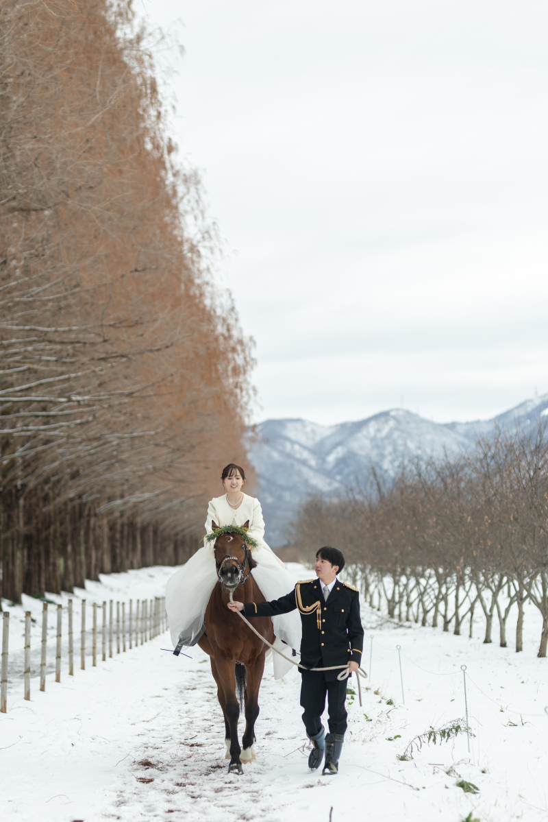 さあ、乗馬シーン撮影開始。