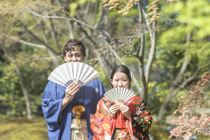お扇子のおちゃめカットも息がぴったり。
