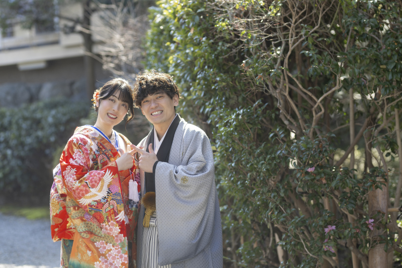 自然体の笑顔で。