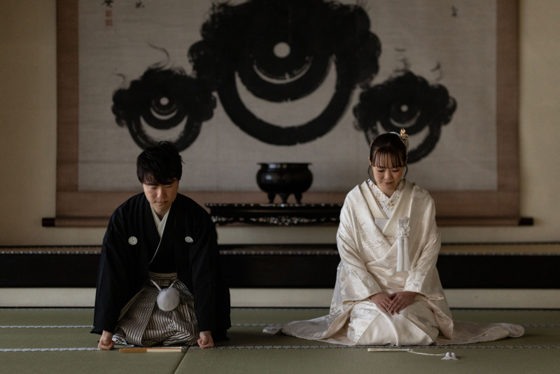 書院客室にて。