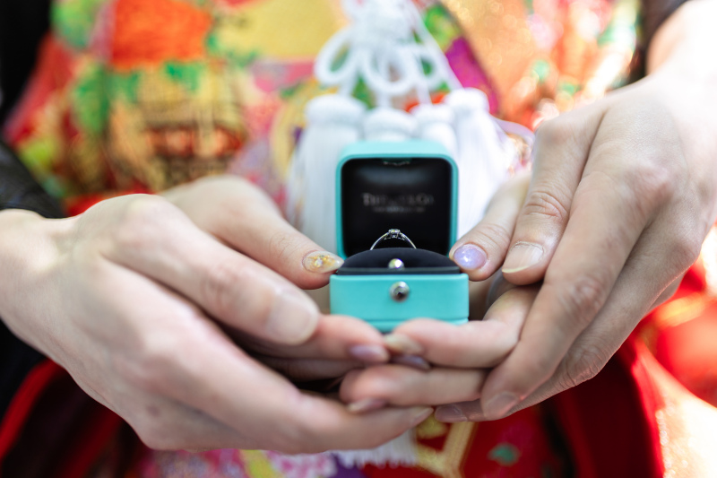 お二人の大切なリングも丁寧に。