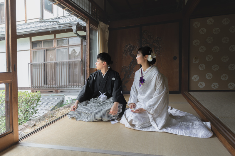 二人お正座並びも素敵ですが。