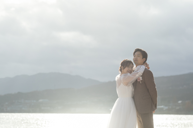 逆光に優しく包まれて。