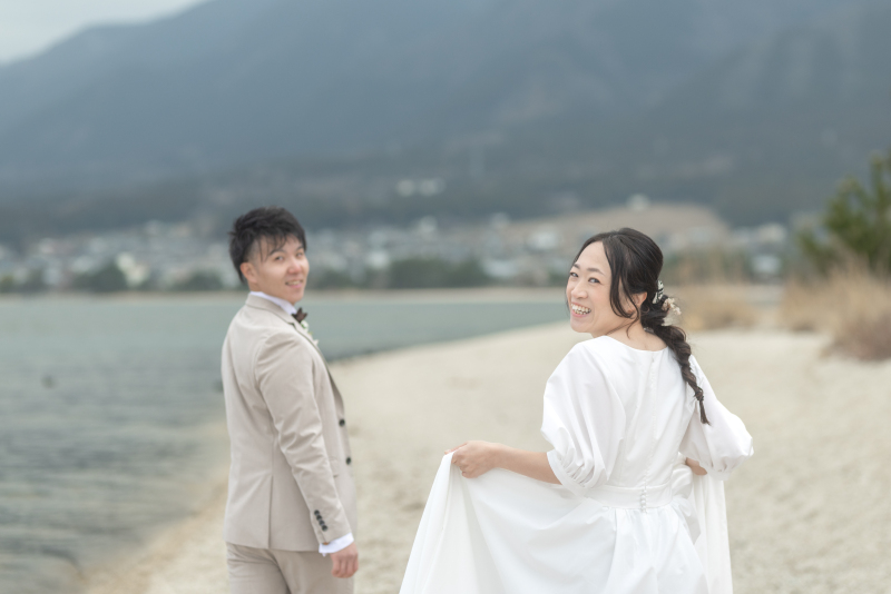 かわいい二人の笑顔。