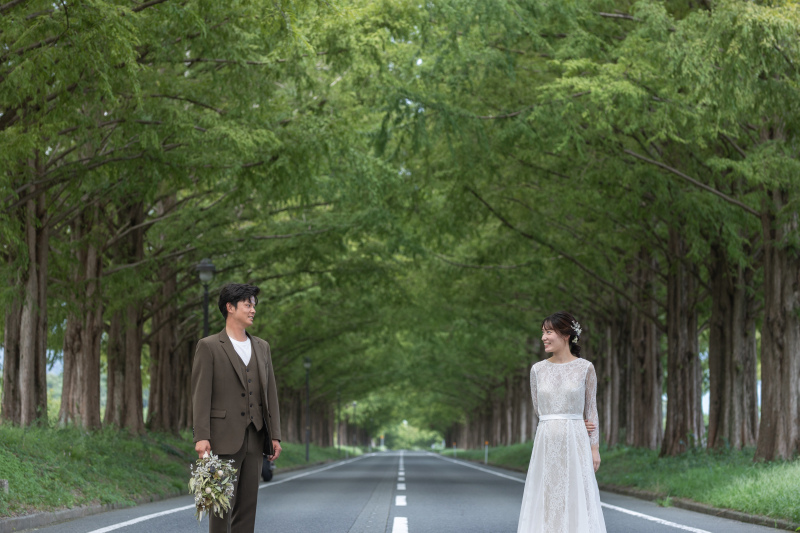 まずはメタセコイア車道側★