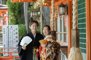 和装洋装を頑張っていただいた素敵なお二人。