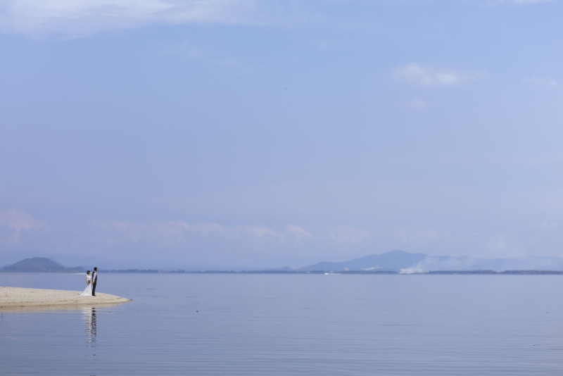 美しいリゾートの海。のような。。。。