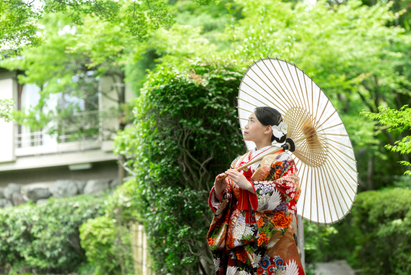 凛とした花嫁様のソロカット。