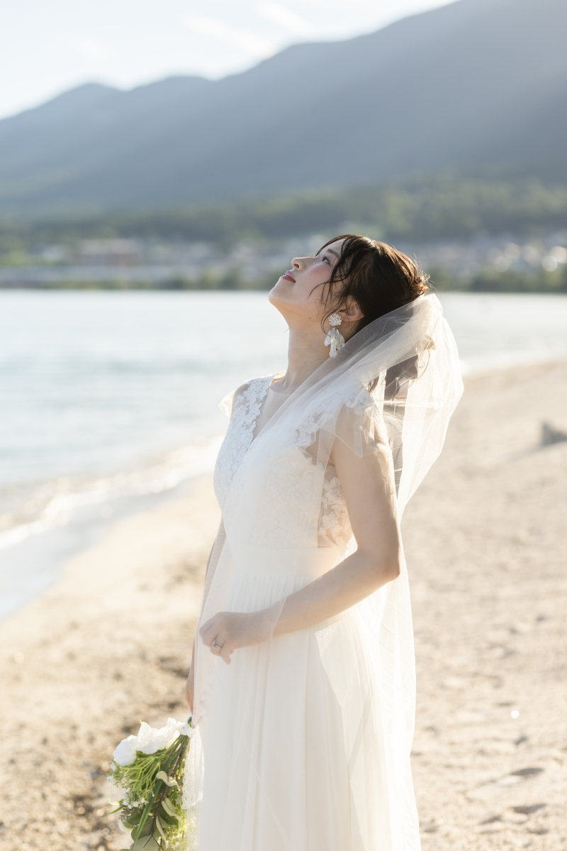 ベールと新婦様。