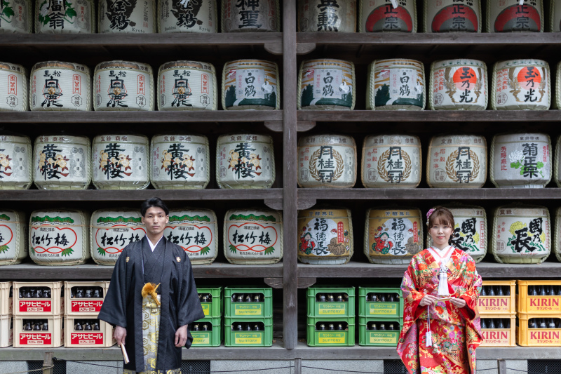 酒樽前はかっこよいお二人を。